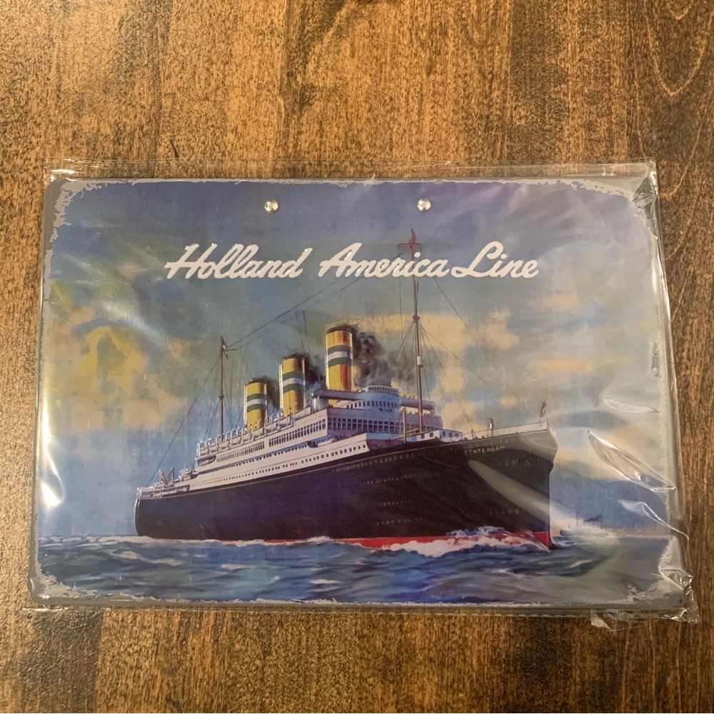 Nwt Holland America metal plaque